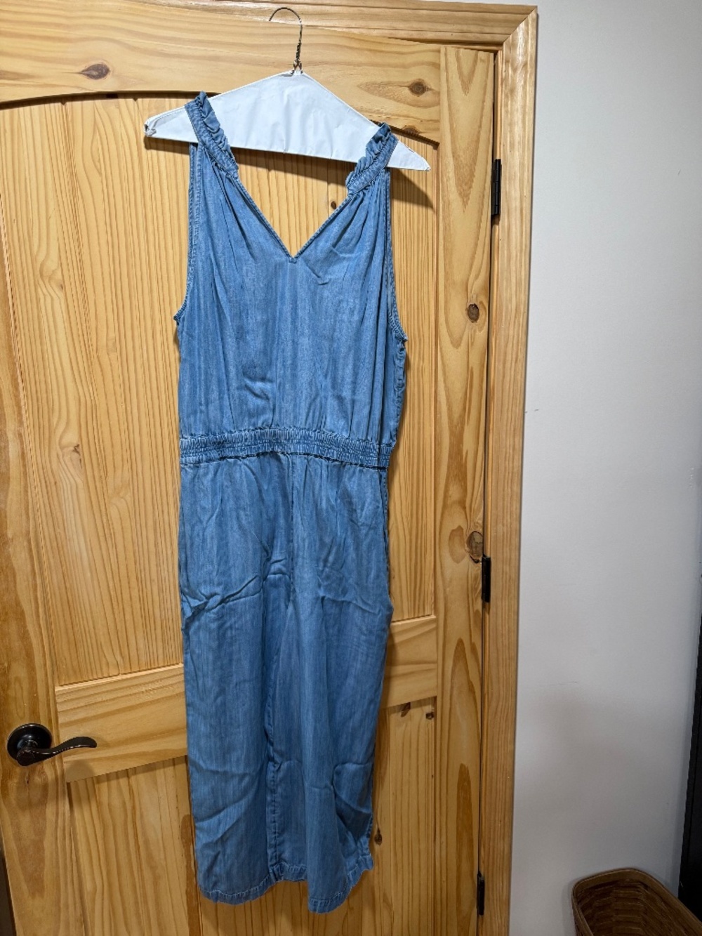 Crown & Ivy denim jumpsuit NWOT